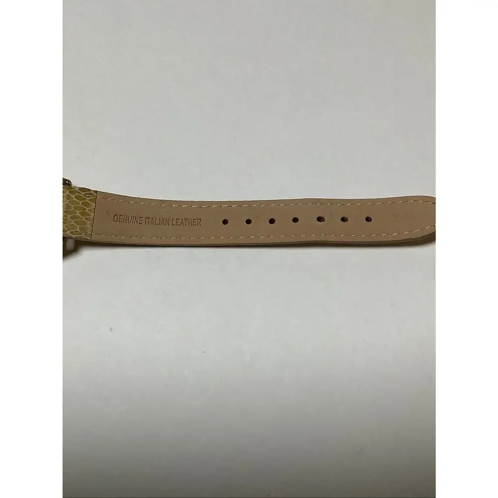 Gossip Women's Gold Tone Brown Snakeskin Leather Strap Quartz Watch Retro F16-6